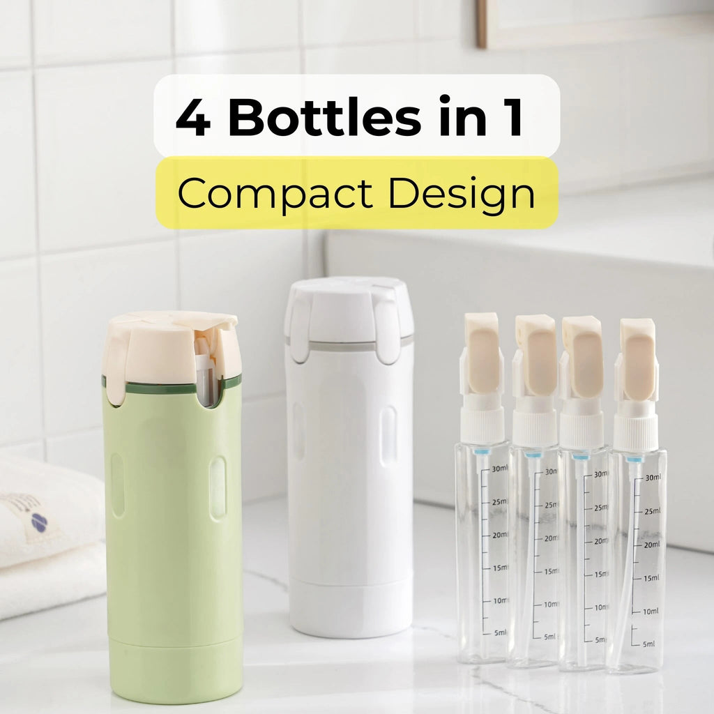 4 - in - 1 Travel Dispenser Bottle - Auranest