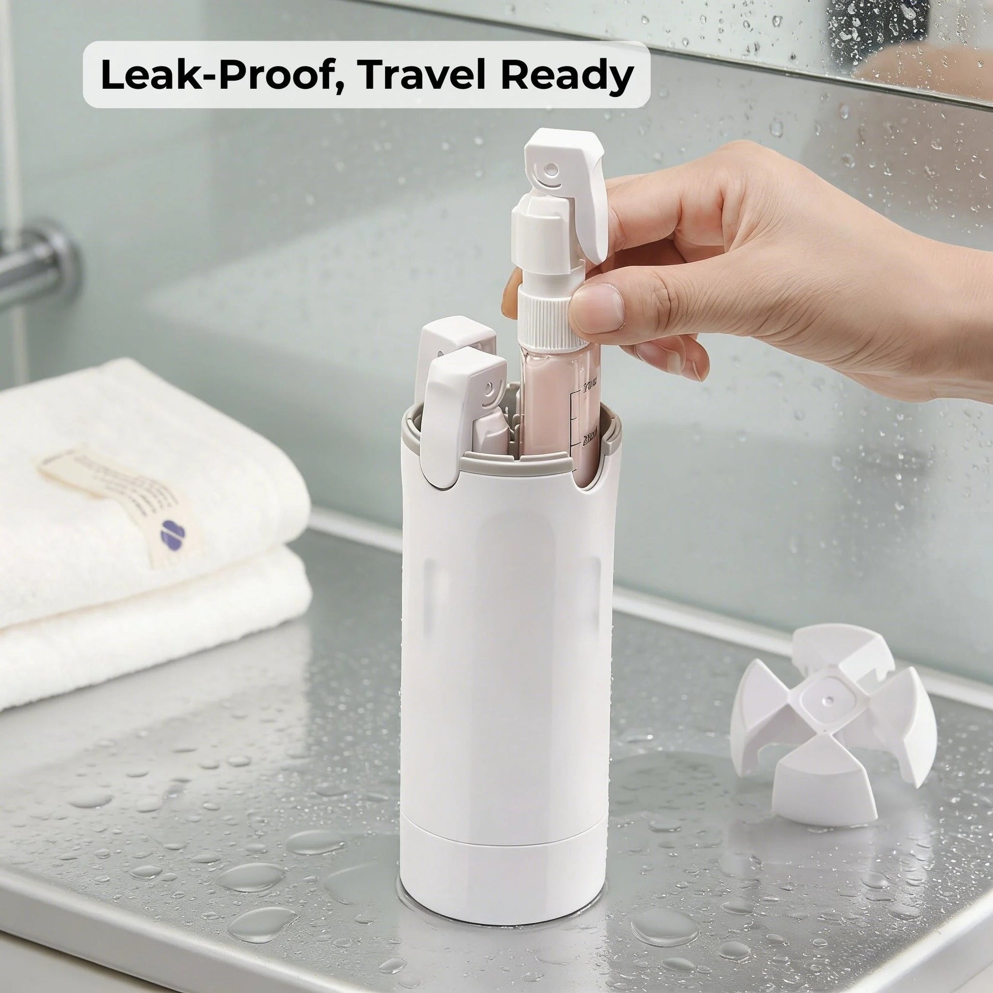 4 - in - 1 Travel Dispenser Bottle - Auranest