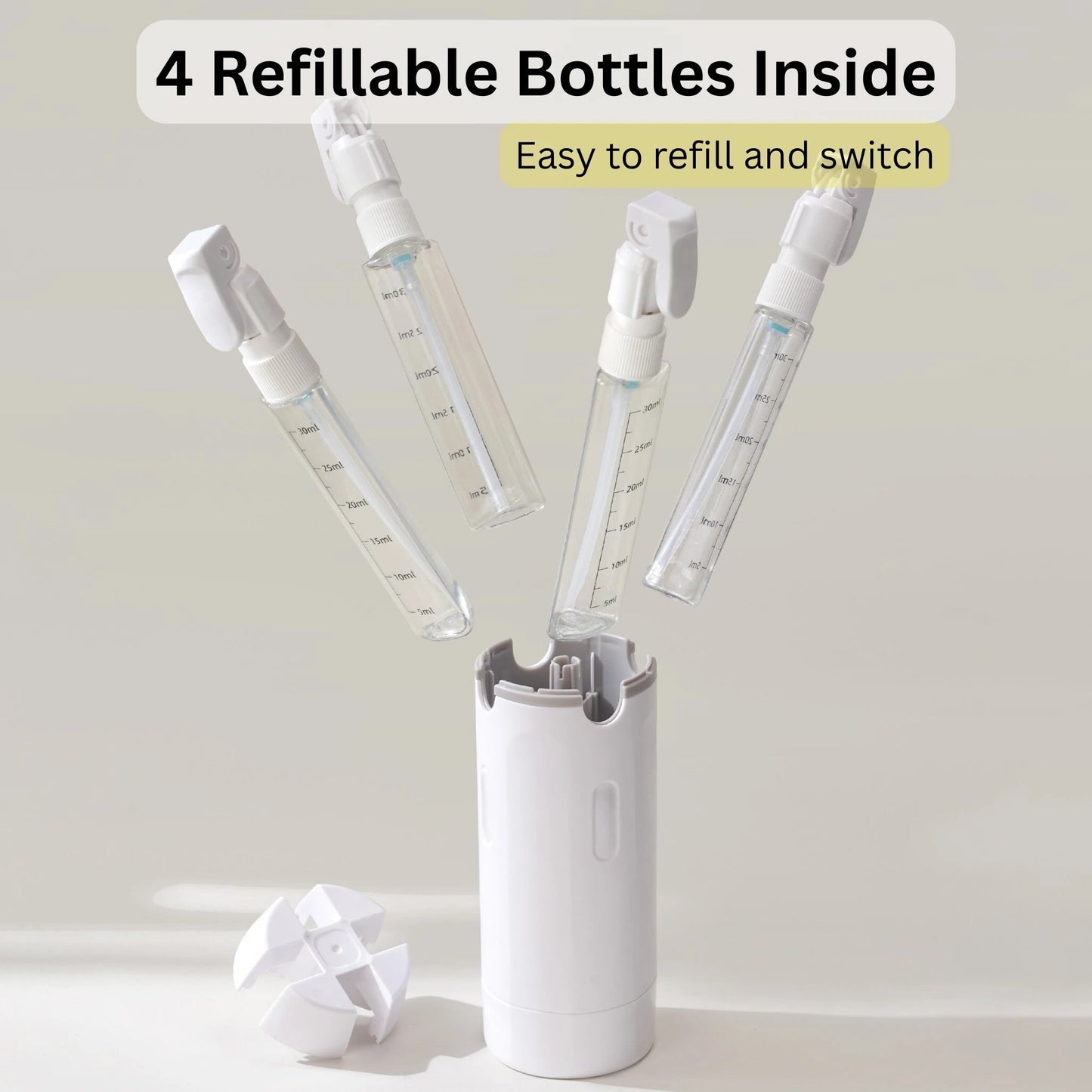 4 - in - 1 Travel Dispenser Bottle - Auranest