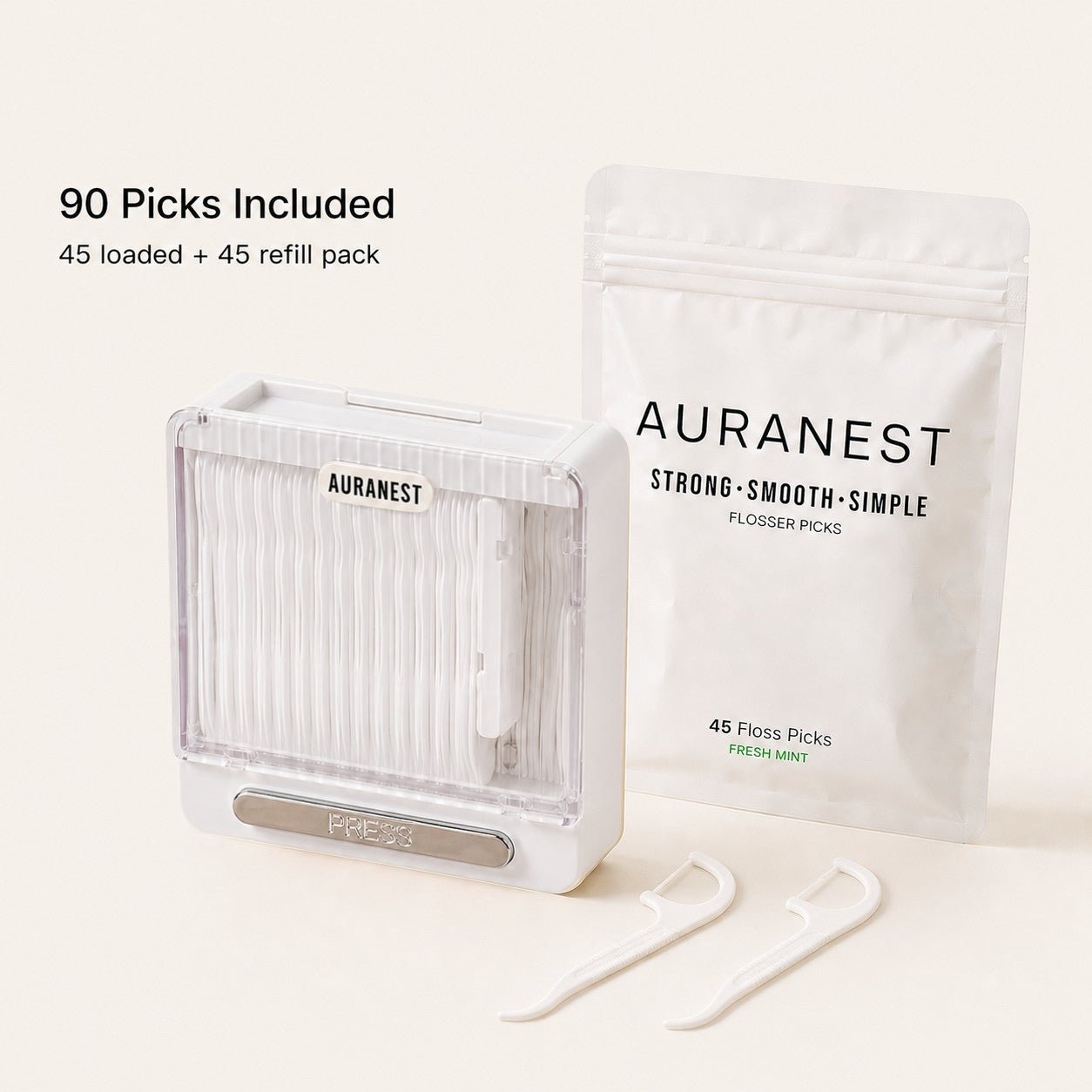 Floss Pick Dispenser Kit - Auranest